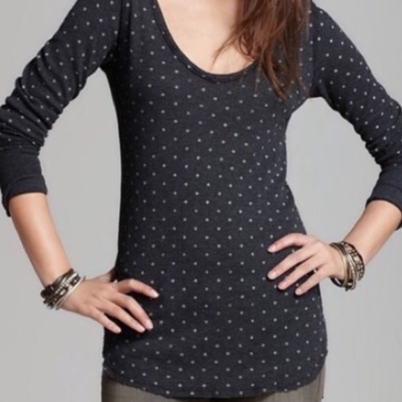 We The Free Tops - Free People Polka Dot Thermal